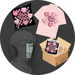 Quantum Bundle - "You Are" Collection (Mug, Cushion Cover, Oversized Shirt)
