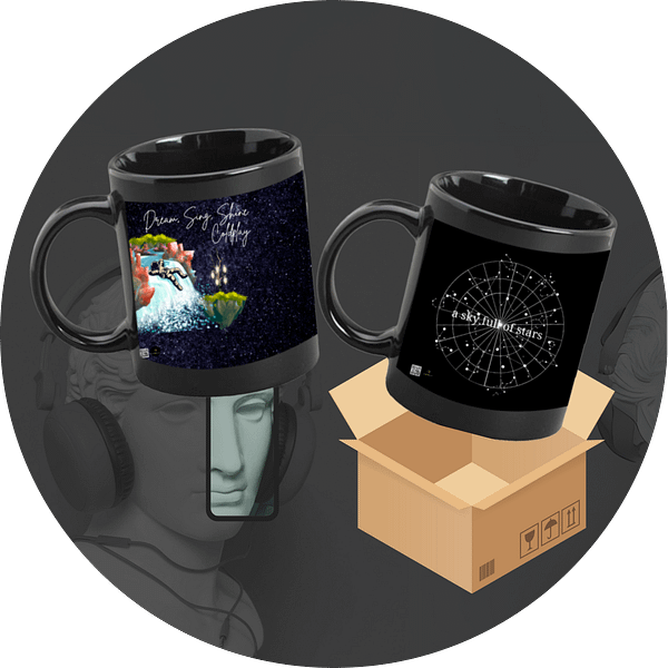 Quantum Pack – Coldplay-Inspired Cosmic Mug Set