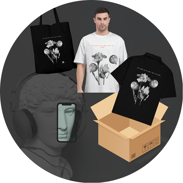 Quantum Bundle – Lights Go Out Edition (Oversized Shirt, Classic T-Shirt & Tote Bag)