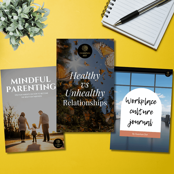 Relational Wellness Bundle – Set of 3 Printable Workbooks for Healthy Relationships, Parenting & Workplace Culture | Digital Download