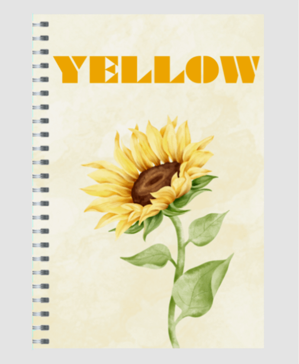 "Yellow" Design Ruled Notebook