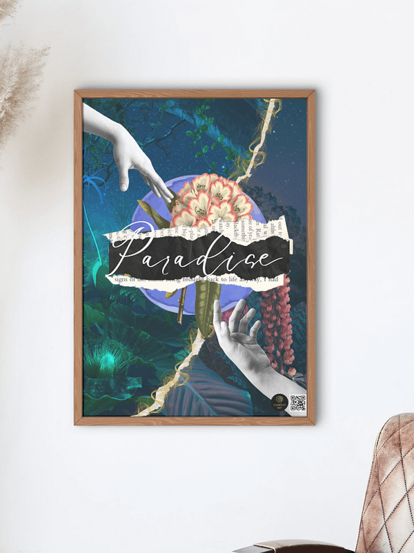 "Paradise" – Coldplay-Inspired 18x24 Inch Poster | Quantum Dot Gold Collection