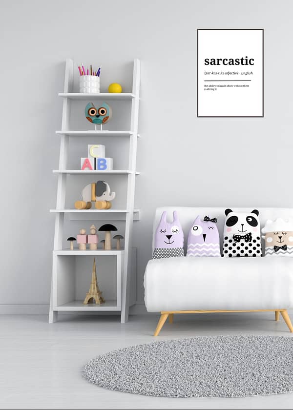 Sarcastic Slogan – Dictionary Style Wall Art – Printable and Digital Use – Instant Download