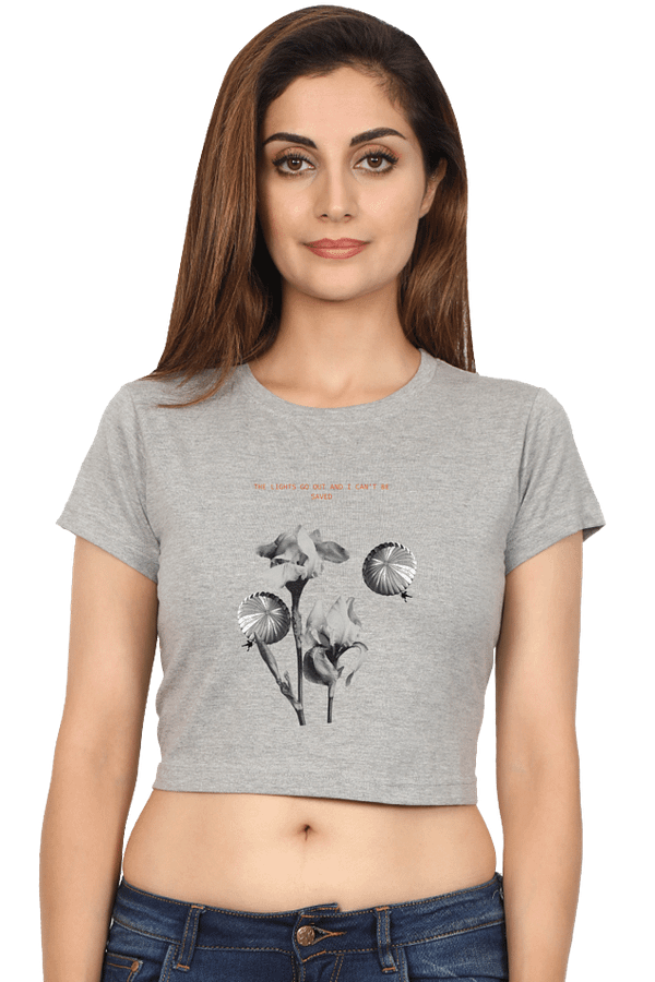 Female Crop Top – The Lights Go Out, Can’t Be Saved