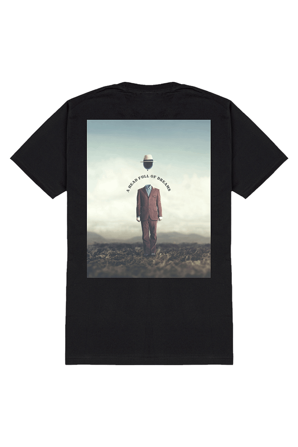Male Standard Crew T-Shirt (S-XXL) – A Head Full of Dreams | Surreal Floating Head Design