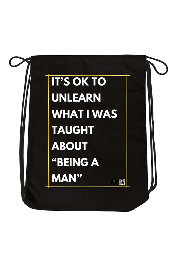 Drawstring Bag – "It's OK to Unlearn" Motivational Design