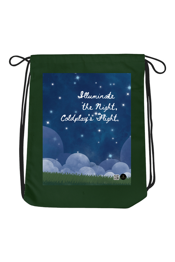 Drawstring Bag - Illuminate the Night | Starry Sky & Mountain Landscape