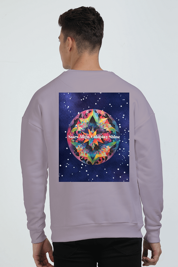 Oversized Sweatshirt – Stars Align, Coldplay Shine